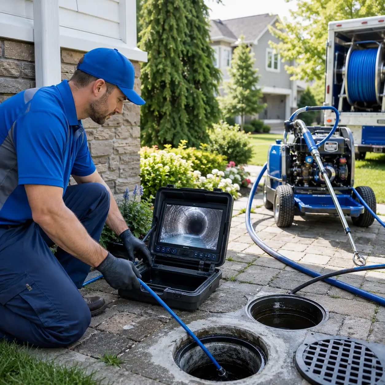 Outdoor drain cleaning professionals serving Arnold, KS